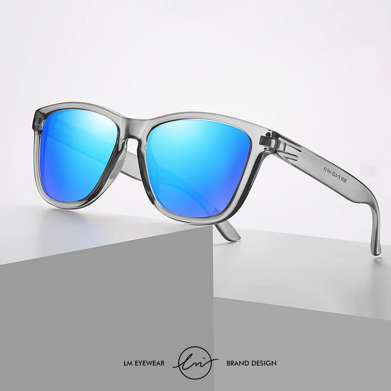 LM Square Polarized Sunglasses Women Male Vintage Travel Anti Glare Driving Mirror Sun Glasses Men UV400 zonnebril dames
