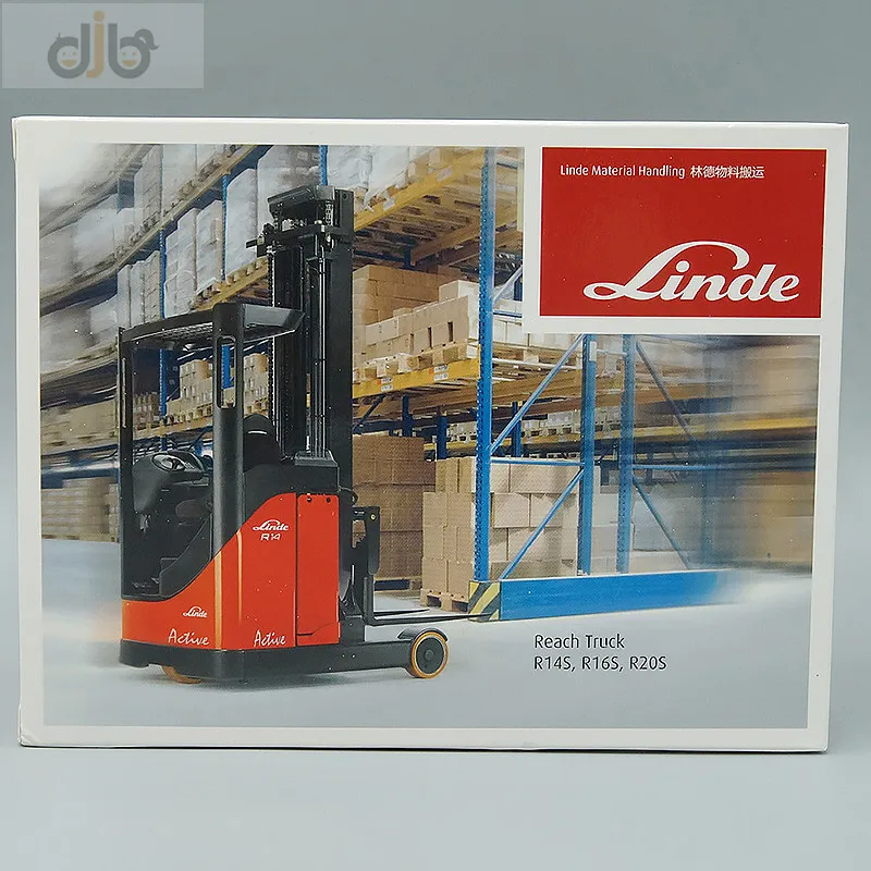 1:25 Diecast Reach Truck Model Toys Linde Forklift R14S R16S R20S For Collection