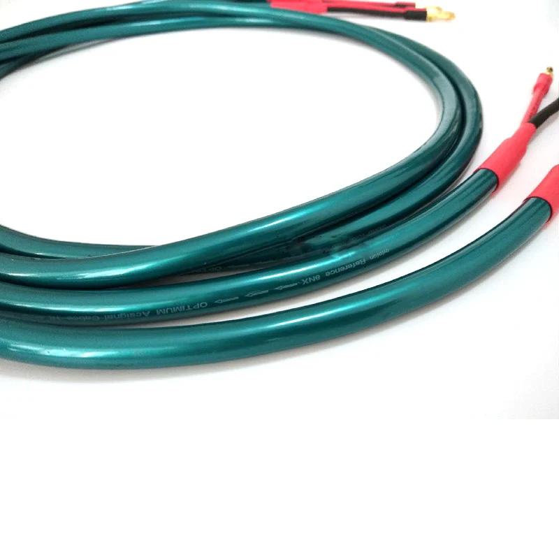 One Pair Hi-End Ortofon Speaker Cable  copper audio speaker cable Hifi AMP CD player audio Speaker Interconnect Cable