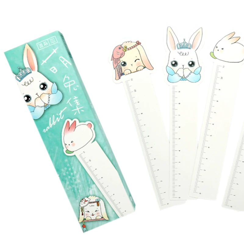 30pcs/lot cute cartoon cartoon series blank bookmark diy tool gifts for reader with measuring ruler stationery