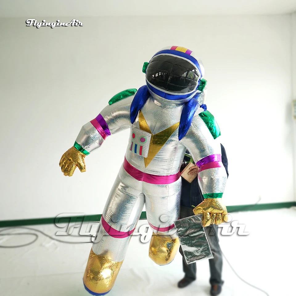 Personalized Hanging Inflatable Astronaut 2m Space Traveler Model Balloon Blow Up Spaceman Replica For Club Party Decoration