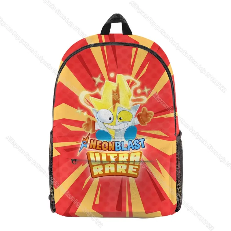 Students Superthings 8 3D Print Backpacks Kazoom Kids Neonblast School Bags Boys Girls Children Cartoon Anime Bookbags Mochilas