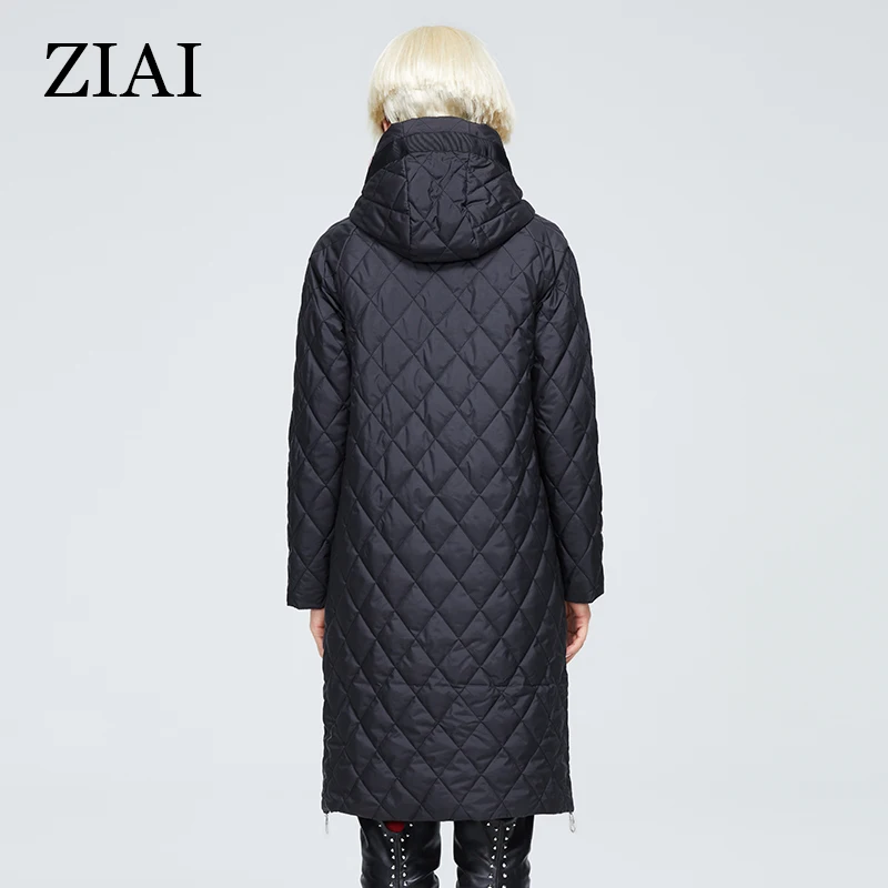 ZIAI 2022 New Spring Jacket Women Designer Collection Women\'s Trench coat long parka Thin Cotton Windproof Warm outwear ZM-8745