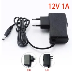 Adaptador de corriente de 12V, 1A, 1000mA, 100-240V, CA a CC, cargador, adaptador de carga para cámara CCTV, tira de luz LED, enchufe de EE. UU./UE/AU, L19