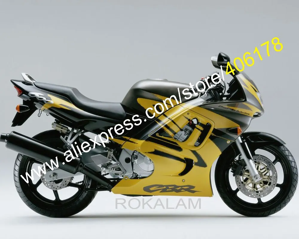 CBR600 F3 97 98 Fairing Fit For Honda CBR600F3 1997 1998 Yellow  Black Fairings (Injection Molding)