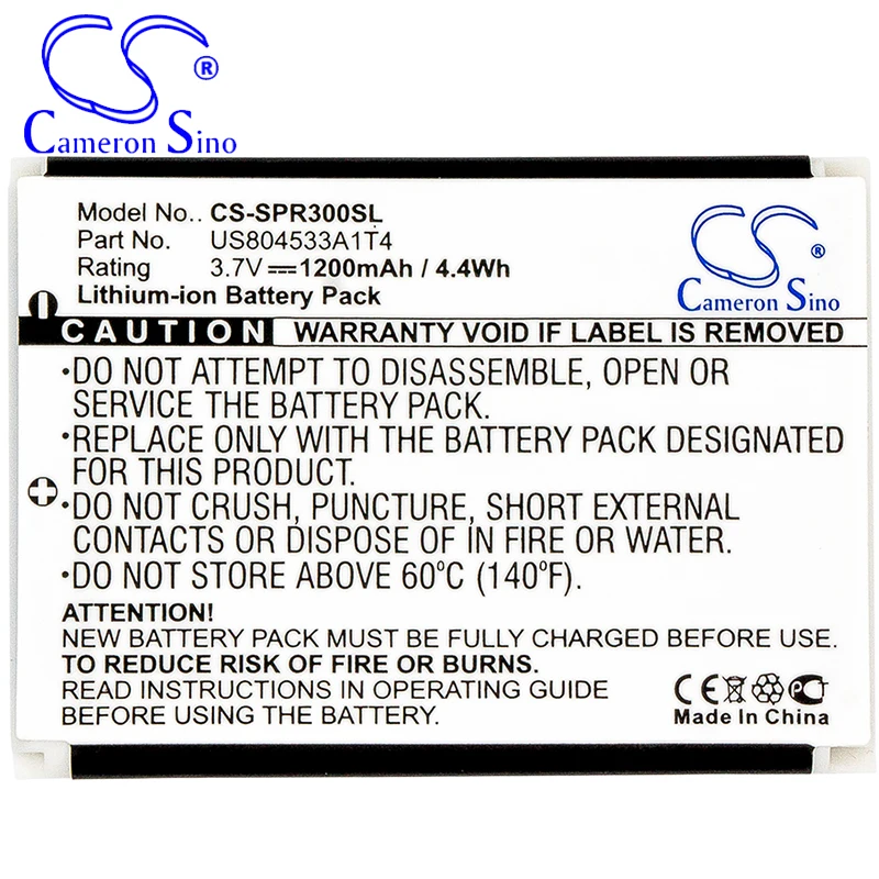 CameronSino Pin Cho Koonlung LS-02 KB-02 Mini DVR3 KB04 LSQ-88 HD609 Phù Hợp Với Dự Phòng US804533A1T4 Pin Máy Ảnh 1200MAh 3.70V