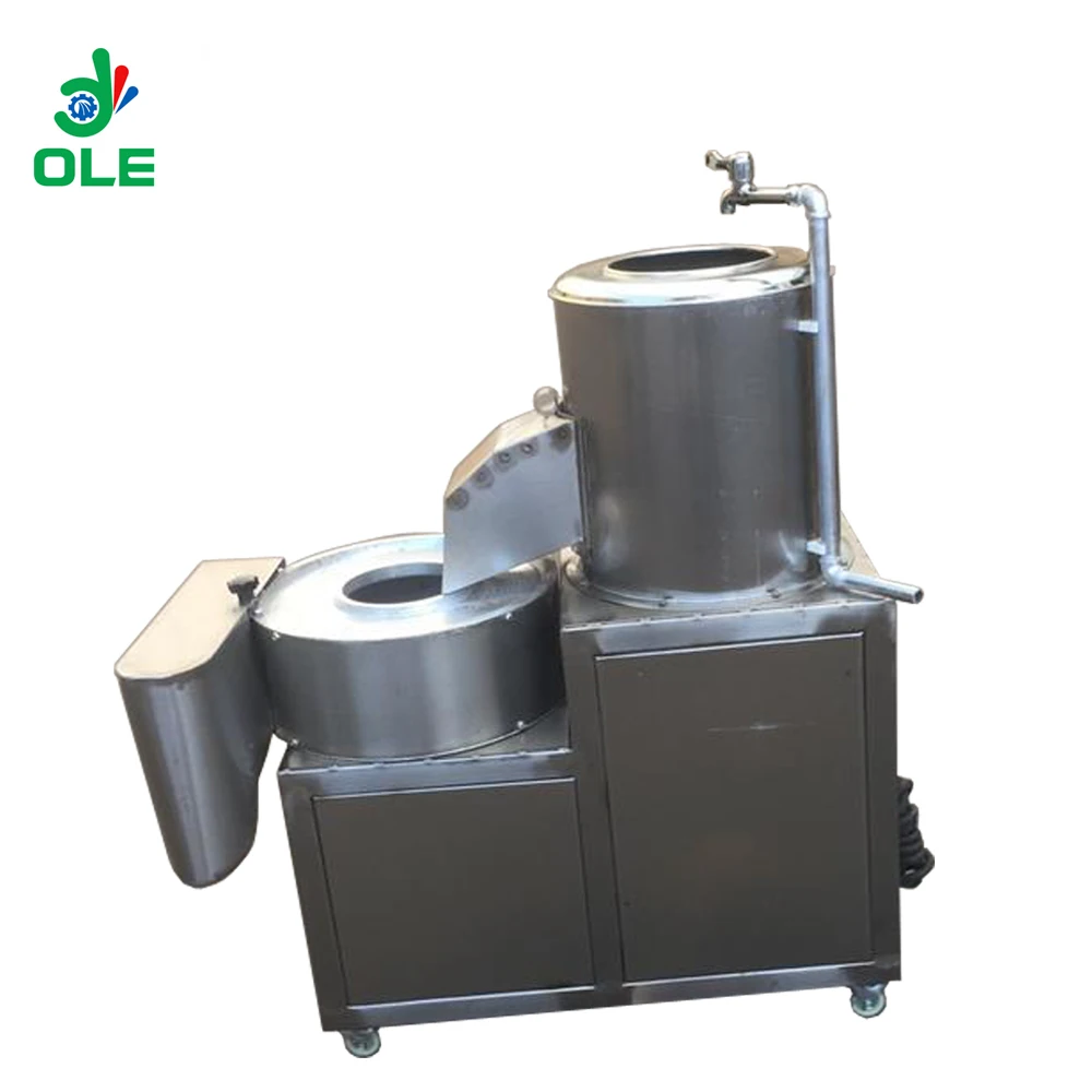 

Stainless Steel Potato Washing Peeling Cutting Machine