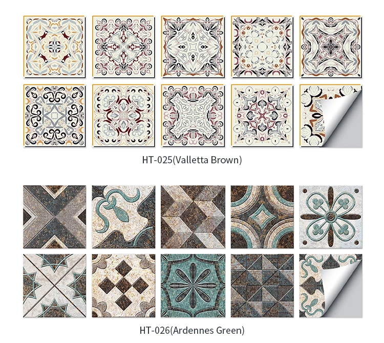 10 stücke Kristall Mandala selbst klebende PVC-Wanda uf kleber schälen und kleben wasserdichte Küche Bad Tapete Wohnzimmer Wand dekoration – Detail 3