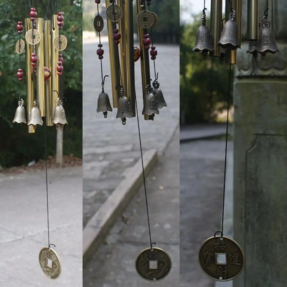 Outdoor Living Wind Chimes Yard Garden Tubes Bells Copper Antique Windchime Wall Hanging Home Decor Decoration Wind Chimes