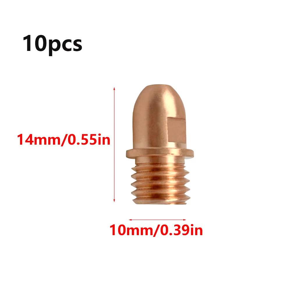 10Pcs A101 A141 Electrode Nozzle 1.7mm 1.4mm for Plasma Cutter Torch Consumables Metal cutting