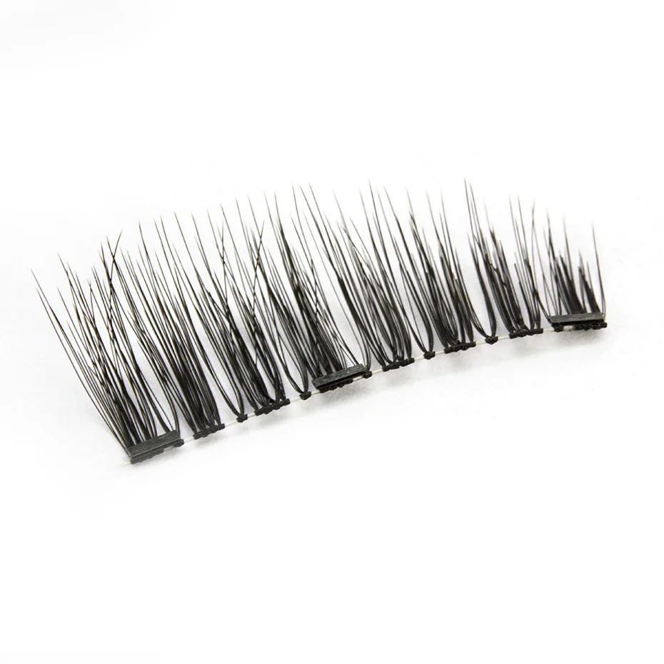 Factory Wholesale Three Magnet False Eyelashes Magnetic Eyelashes KS02 Natural Long Suction Makeup Tool Cosmetic Gift for Women