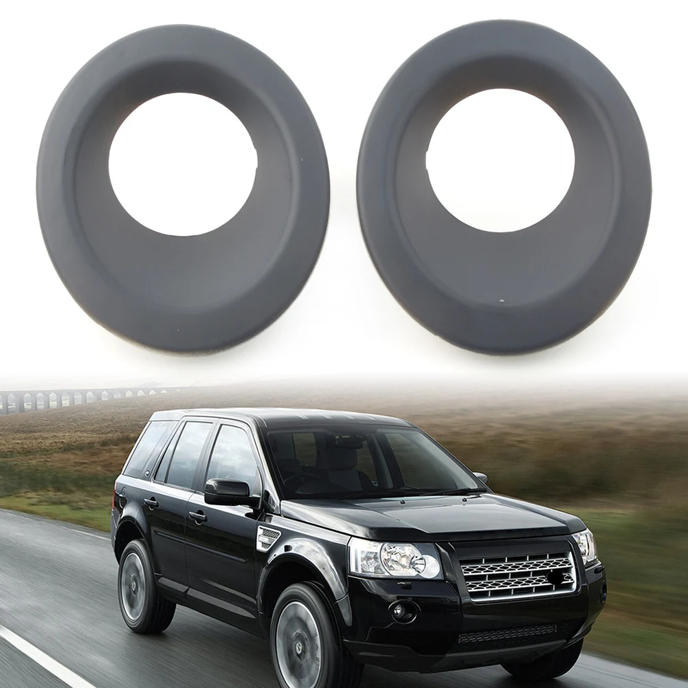 

2x Auto Front Bumper Fog Lamp Light Bezel For Land Rover LR2 Freelander 2 2008 2009 2010 2011 2012 2013 Matt Black ABS Plastic