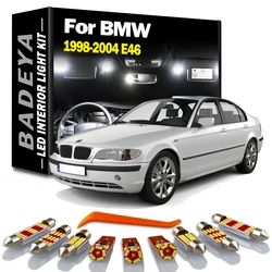 BADEYA 20Pcs Canbus Auto LED Interior Map Dome Light Kit For BMW E46 1998-2000 2001 2002 2003 2004 Vehicle Led Lamp Error Free