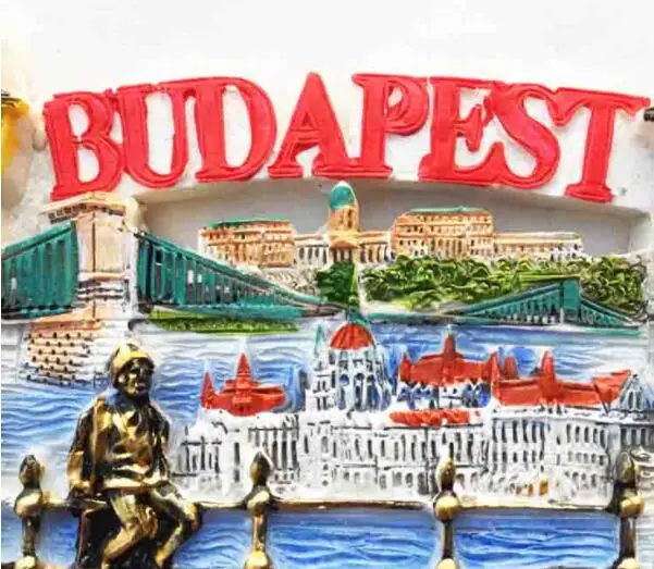 Budapest, Hungary Tourist Souvenirs Fridge Magnet 3D Decorative Refrigerator Magnetic Sticker Home Decor