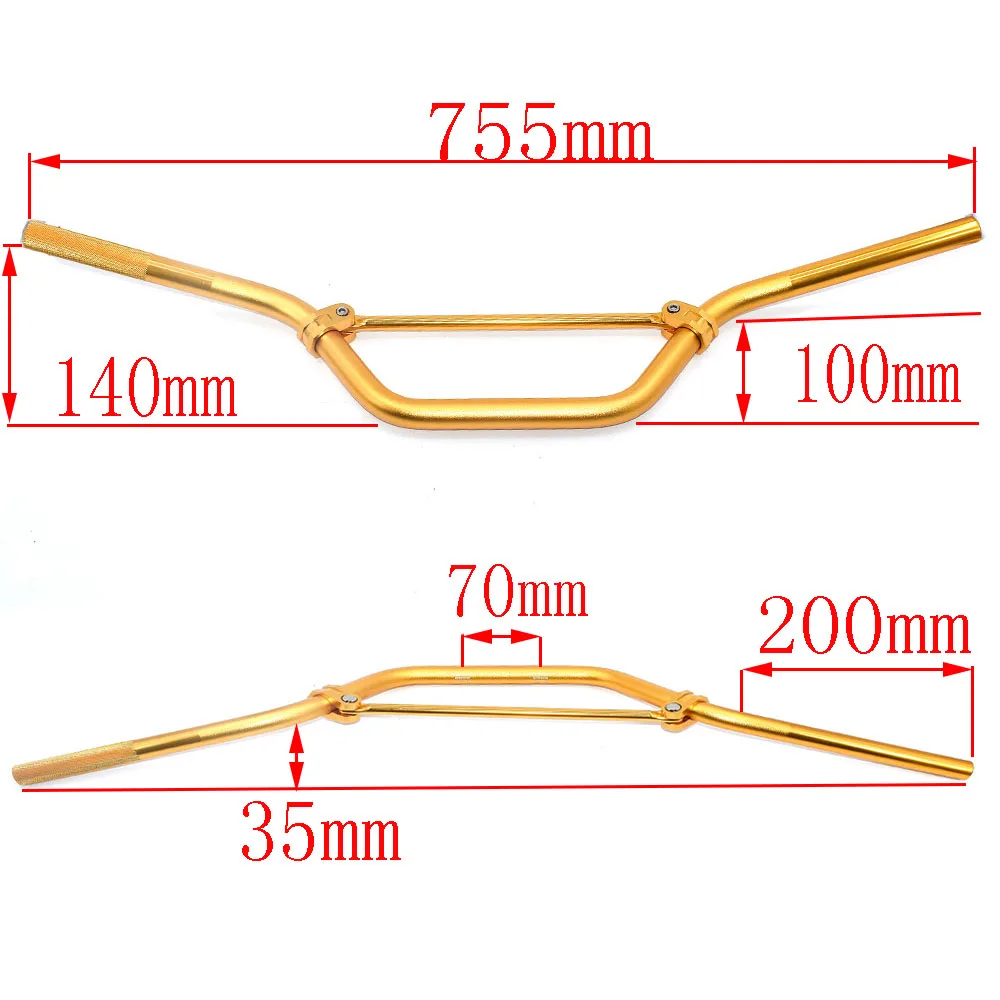 6065 Aluminum Motorcycle Handlebar 7/8\