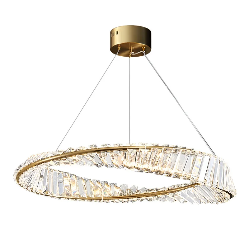 Imagem -06 - Luxo Ouro Lustre Lâmpadas de Teto para Sala Estar Quarto Lustre Cristal Winford Iluminação em Estoque