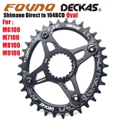 Deckas Chainring Oval for Shimano Direct Mount Spider Adapter 12 Speed M6100 M7100 M8100 M9100 M8120 MT900 XTR SLX Bicycle Crank