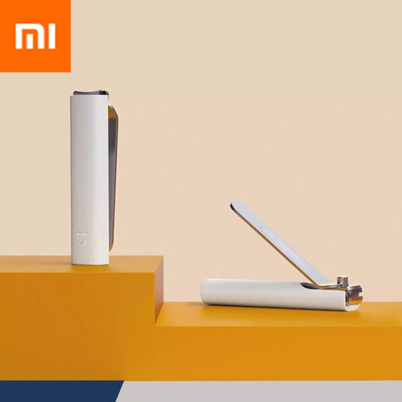 Xiaomi Mijia Anti-spatter Nail Clippers Sharp Durable Anti-spatter Storage Shell Stainless Steel Advanced Frosted Texture File