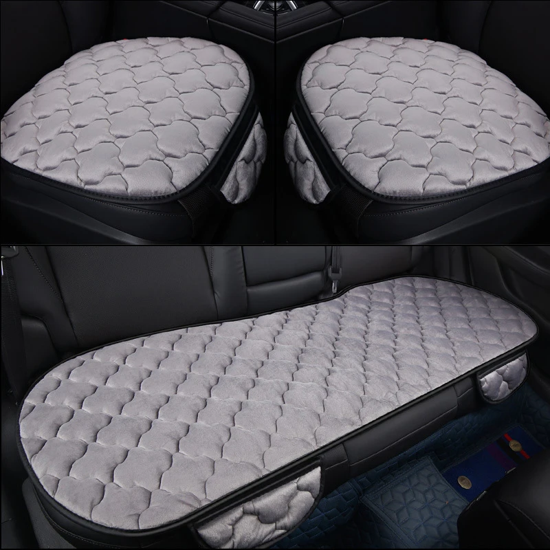 Universal Winter Plush Car Seat Cover Mat Pad Protector Comfortable 7 Colors Seat Cushion Warm Auto Accessories Fit For Most Car