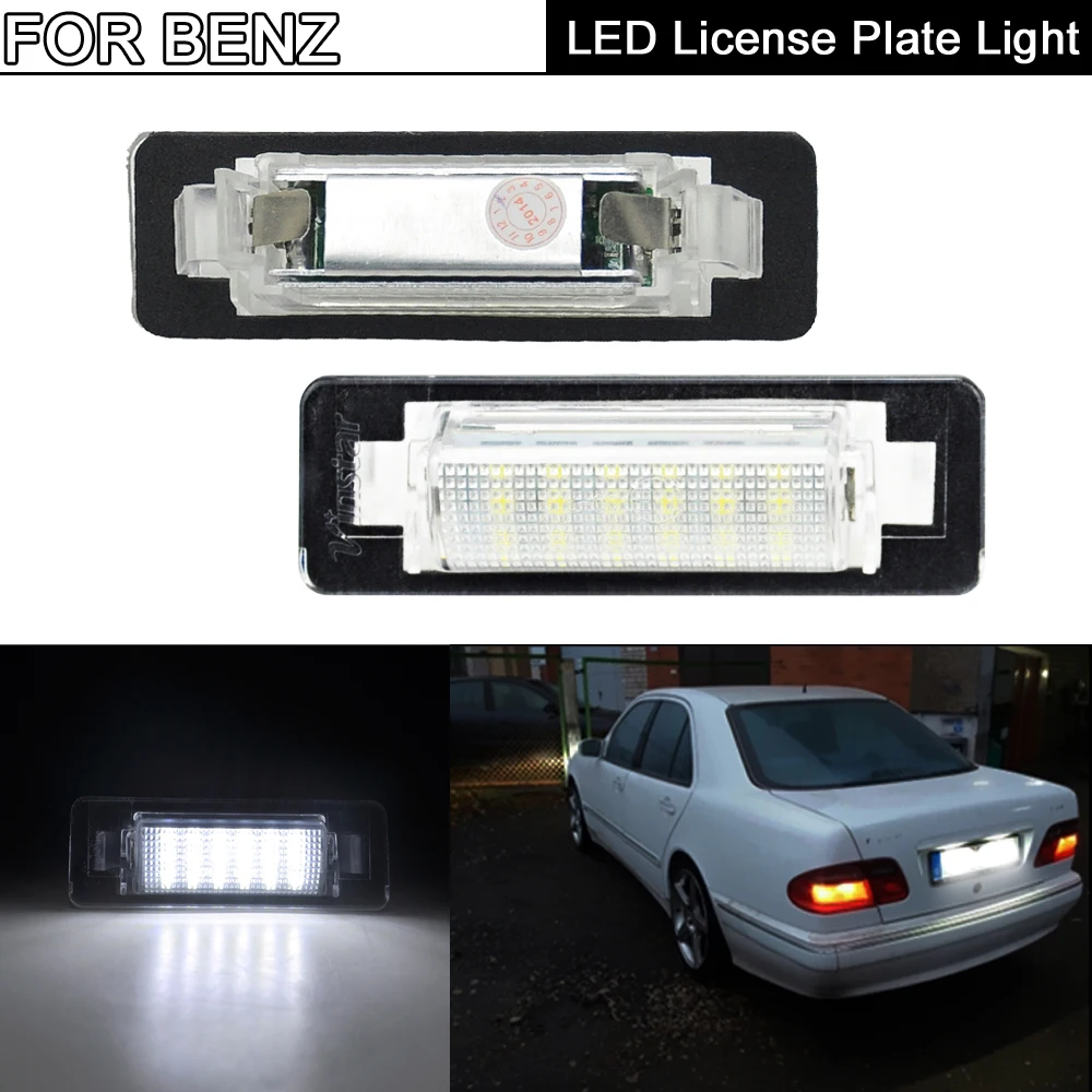 LED License Plate Light Number Plate Lamp For Benz E-Class W210 E200 E220 E240 E270 E320 E430 C-Class W202 C200 C220 C230 C240