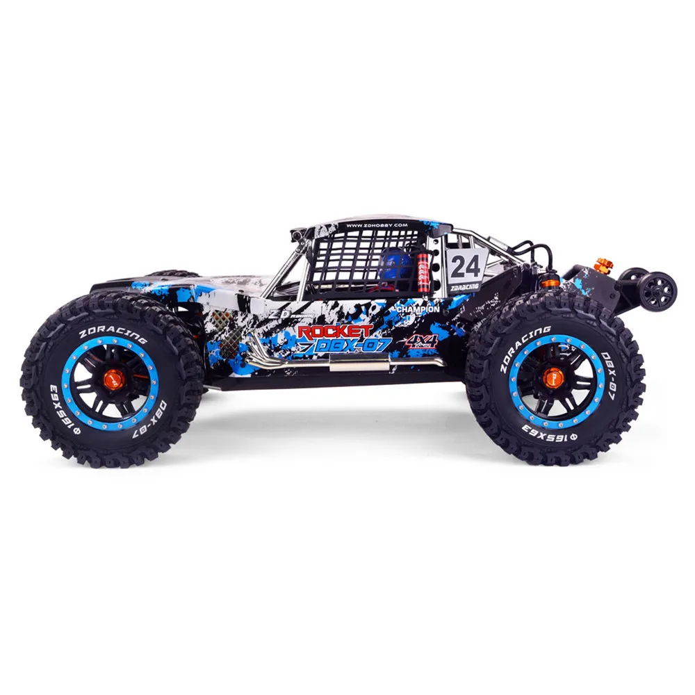 ZD Racing DBX 07 1/7 RC Car 4WD 80km/h High Speed Brushless Desert Monster Off-Road Remote Control Cars for Aldult Children Toys