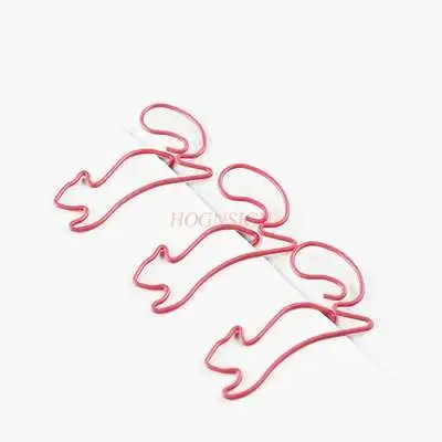 12pcs Pink Fox Paper Clip Animal Paper Clip Paper Clip Pin Shaped Bookmark Personalized Pin