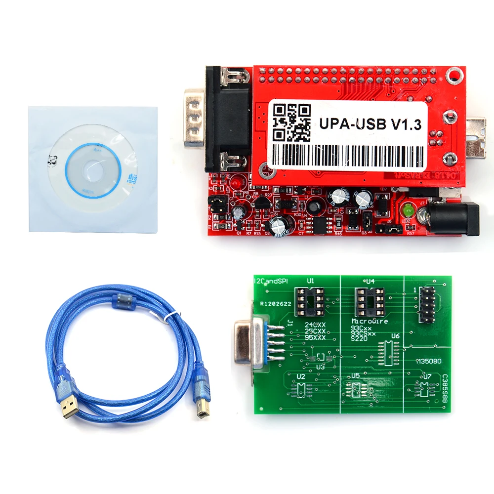 TMS NEC  Jumper and Connector Eeprom Cable  1.3 UPA USB  V1.3 With Full Adapter Main Unit  ECU Chip Tunning  Auto Programmer