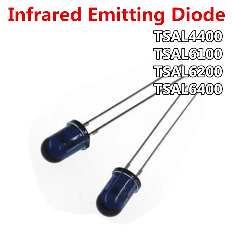10pcs/lot TSAL4400 TSAL6100 TSAL6200 TSAL6400 4400 6100 6200 6400 EMITTER IR 3mm 5MM 940NM 2pin - Image 2