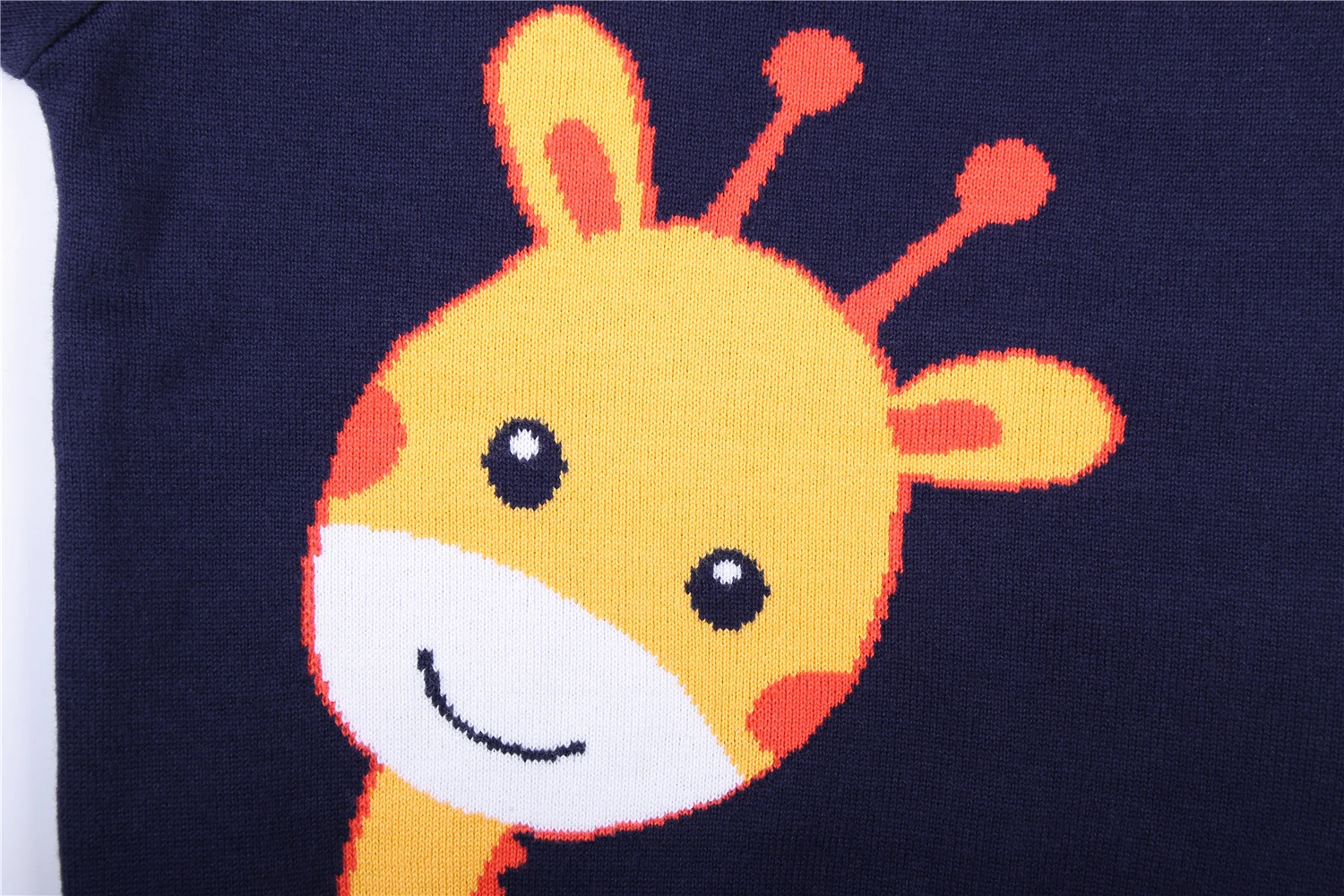 Boy Girls Giraffe Sweater Kids Clothes Cotton Long Sleeve Pullover Knitwear Warm Autumn Winter Spring Sweater Top 2-7Y