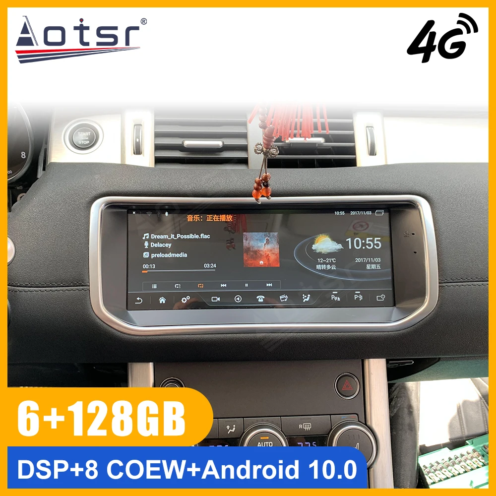 6+128G Android 10.0 10.25'' Car Radio Player for Range Rover Vogue Sport Evoque Bosch/Harman 2012-2018 Gps Navigation Multimedia