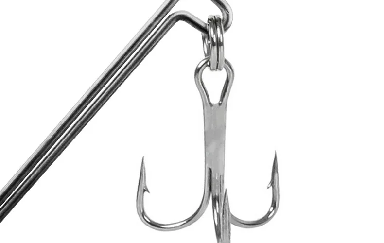 Fischform-Jigkopfhaken, einzelner Drillinge, kräftige Haken, Stachelköder, Teslon, 7 g, 10 g, 17 g, mit Rotationsspinner, 1 Stück im Angebot – Detail 8