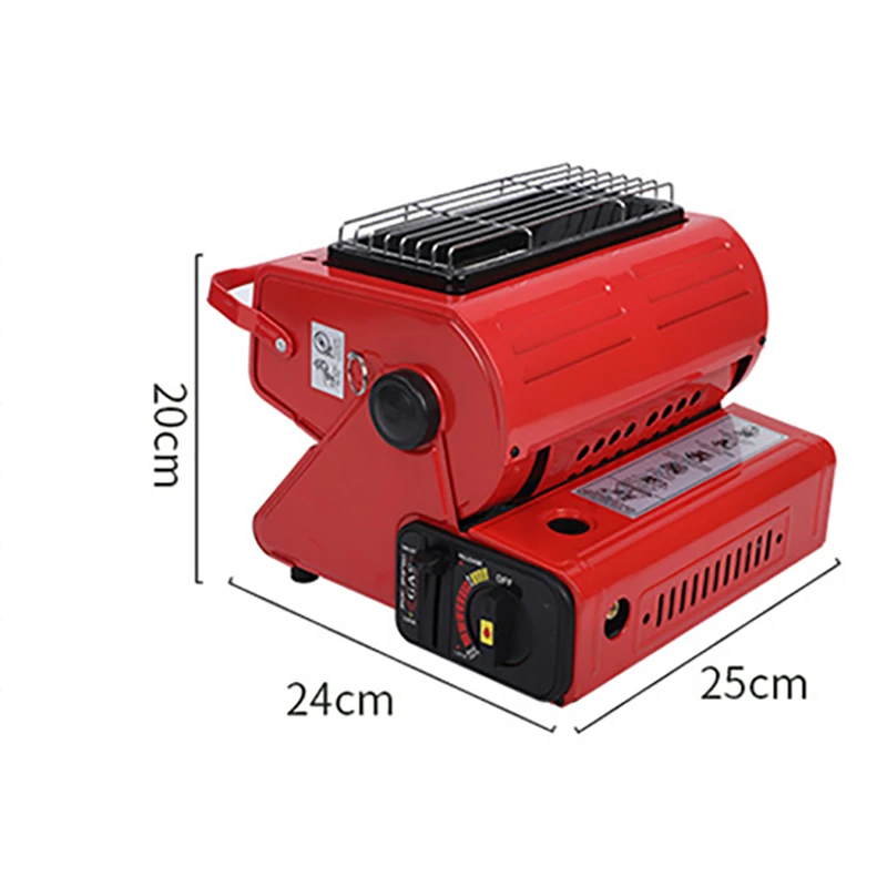 휴대용 야외 가스 히터, 야외 난방 스토브, 여행 캠핑 하이킹 피크닉 얼음 낚시, 다기능 난방 스토브, 1.3kw