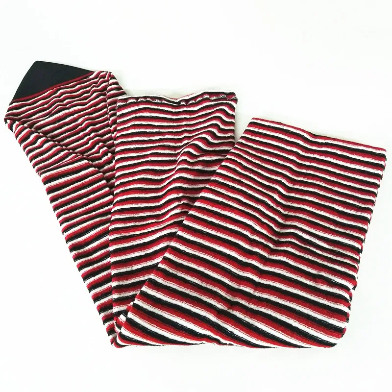 Bolsa para tabla de Surf de secado rápido, cubierta suave de felpa elástica, colores rojo, blanco y negro, 5ft8