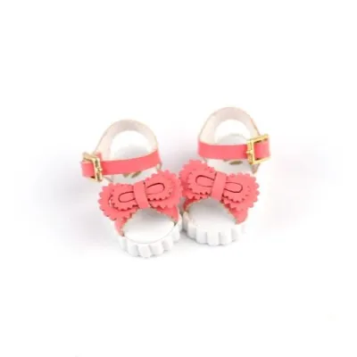 OB11 doll shoes are suitable for 1/12 size Blythes  fashion versatile bow-tie shoes princess style sandals pink white  black etc