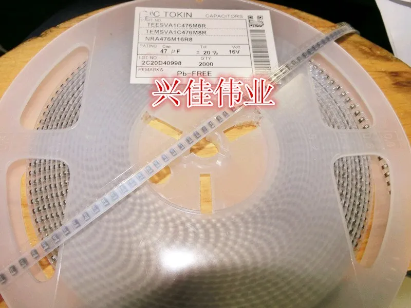 Original 5pcs/ 16V47UF A Type 476C 47UF 16V 1206 Tantalum Capacitor SMD