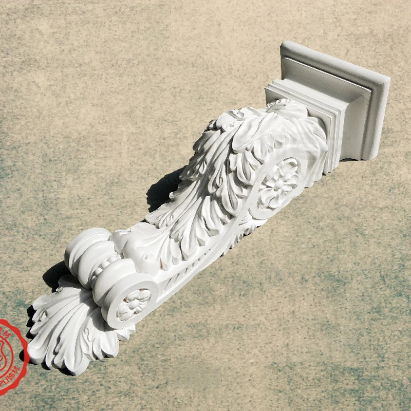 

Classic European Style PU Polyurethane Corbel Fireplace Ornament Decoration Entrance Decor Corridor Portal Decorative Bracket