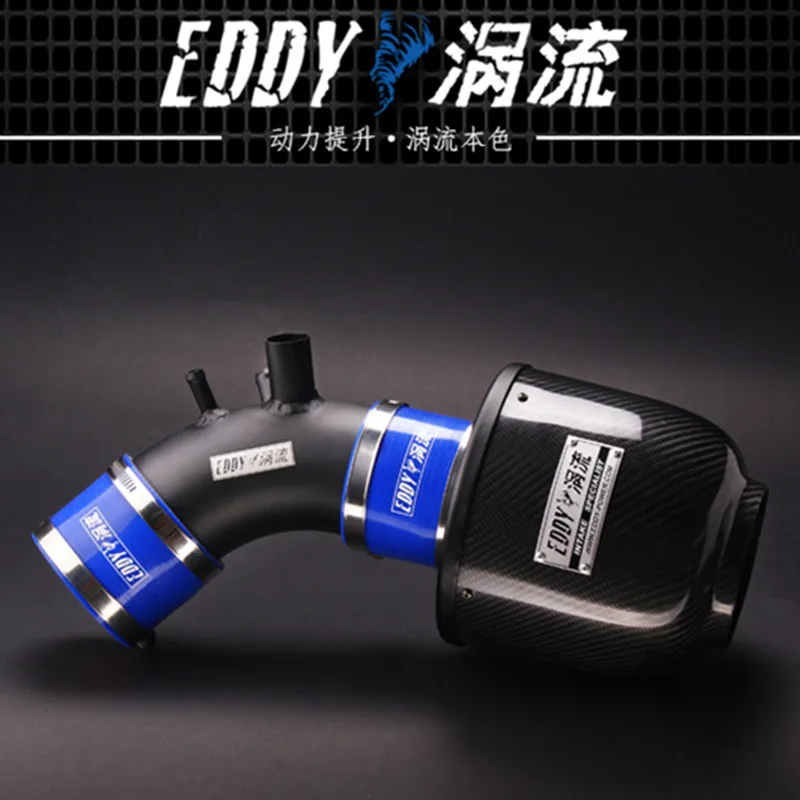 EDDY Intake System Air Intake Pipe & Carbon Fiber Air Filter for Hyundai Rohens Genesis Coupe 2.0T 2012 2013 Engine Parts