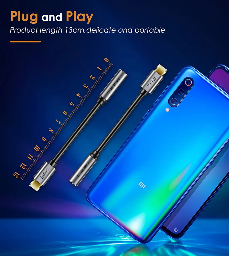 CABLETIME Loại C Adapter Tai Nghe USB C Sang AUX 3.5Mm Tai Nghe Adapter Cáp Âm Thanh Cho Huawei V30 Giao Phối 20 p30 Pro Xiaomi C019