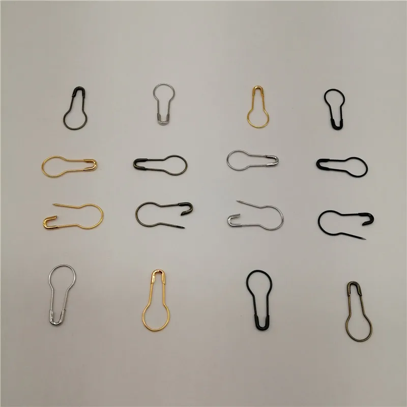 500pcs/Lot Gourd Shape Safety Pins Black Calabash Pin Label Accessories Marker Tag Hangtag Garment Pins DIY Clothing Accessories