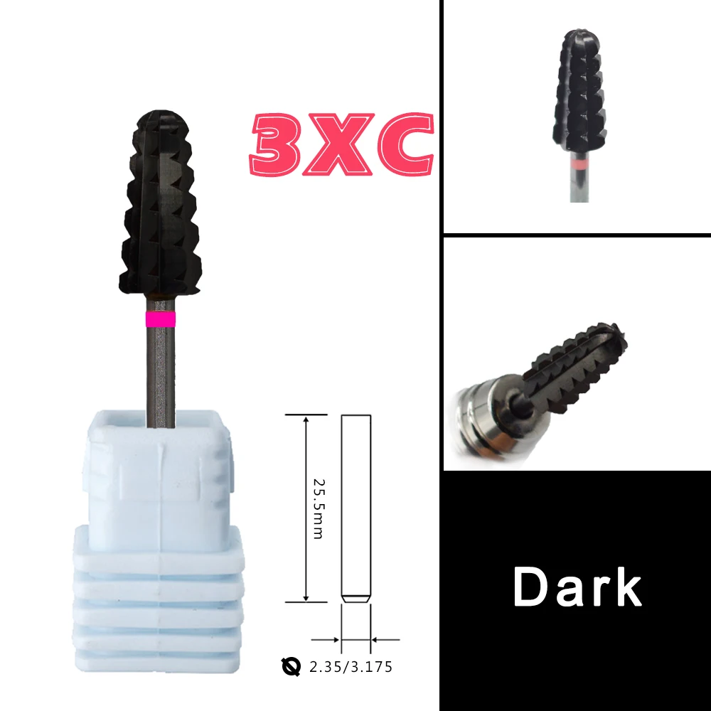 Carbide Volcano Carbide Tungsten barrel nail Carbide stable shank Accessories Cutter pedicure drill bits
