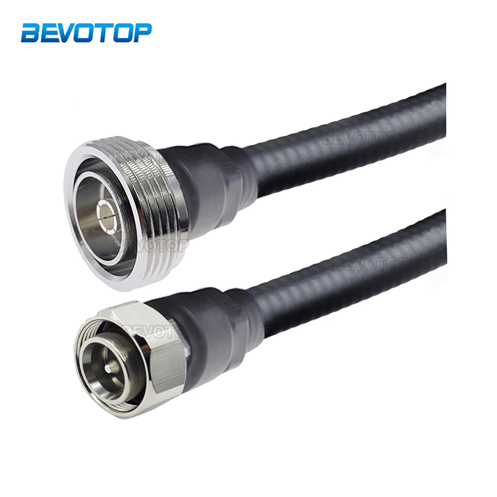 

1/2 Cable L29 7/16 DIN Male to 4.3-10 Mini DIN Male Plug Super Flexible 50-9 Feeder RF Coaxial Pigtail Extension Cord Jumper
