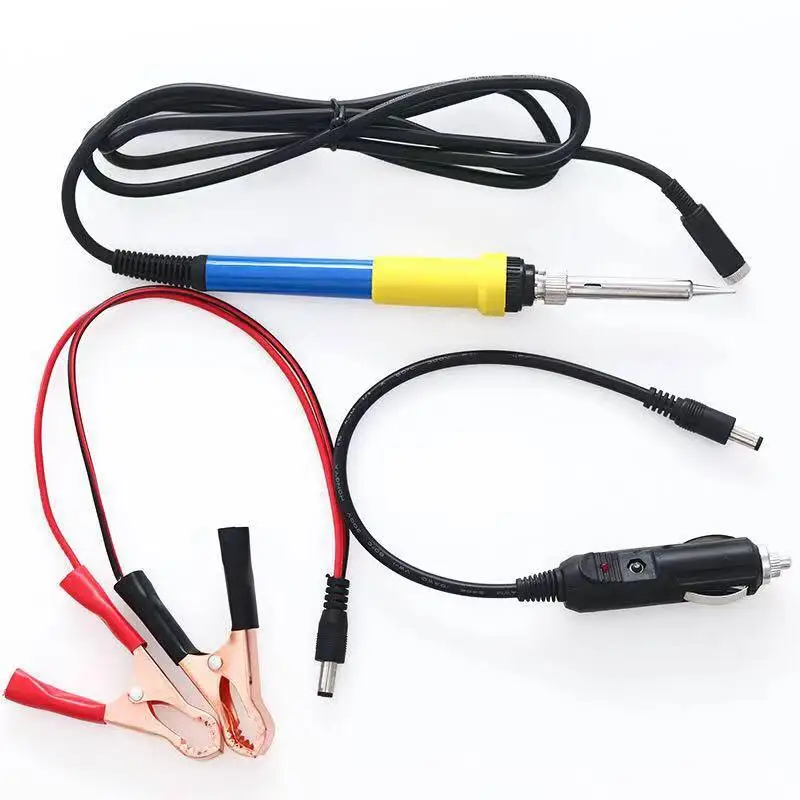 DC 12V แบบพกพาแรงดันไฟฟ้าต่ำเหล็ก Soldering เหล็กแบตเตอรี่60W เชื่อมซ่อมเครื่องมือ