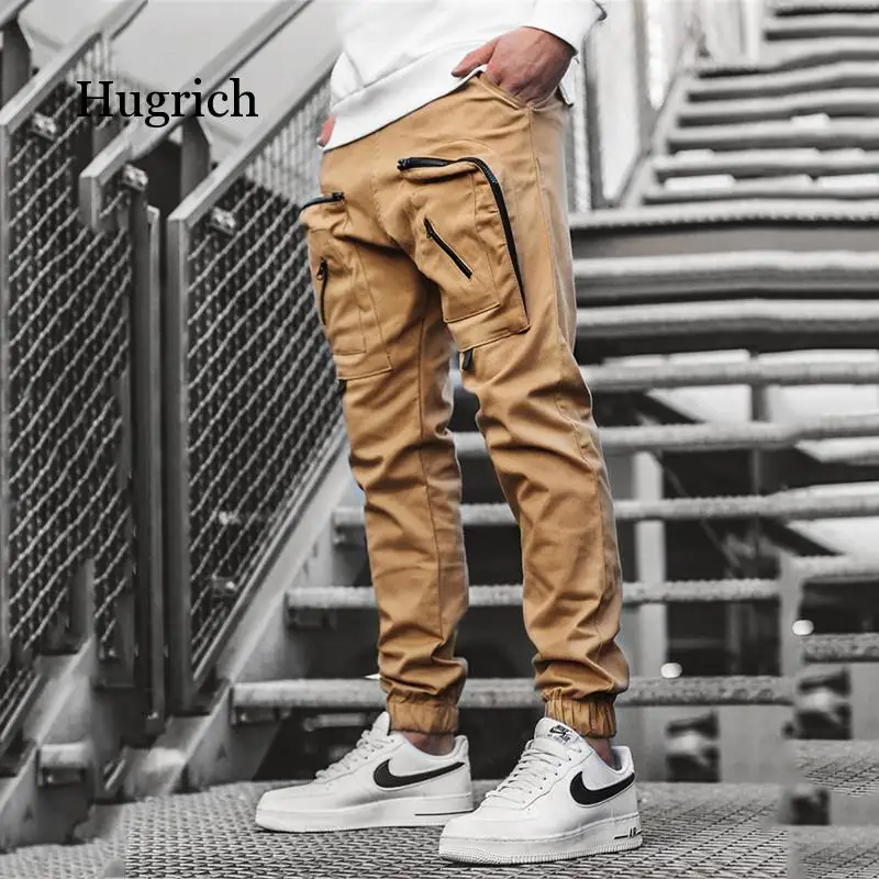 Casual Pants Men New Military Tactical Joggers Cargo Sweatpants Mens Sportswear Solid Pencil Pants Multi-Pocket Trousers Workout