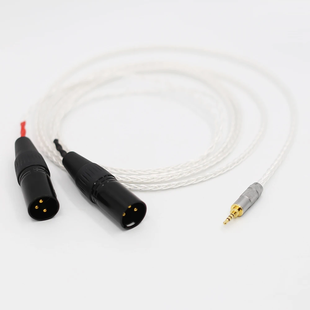 High Quality Hi End 2.5mm TRRS Balanced Male to 2 XLR Male Cable, for Astell&Kern AK100II, AK120II, AK240, AK380, AK320, DP-X