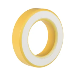 1pcs 35.4x57.7x14mm Ferrite Ring Iron Powder Toroid Cores Yellow White Inductor Ferrite Rings for Power Transformers Inductors