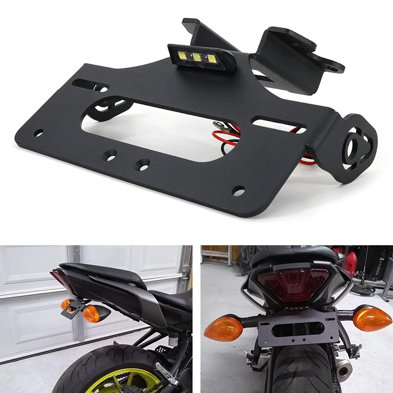 

For Yamaha YZF R7 MT-07 MT07 2021 2022 2023 2024 Motorcycle Rear Tail Tidy Fender Eliminator Kit License Plate Holder Bracket