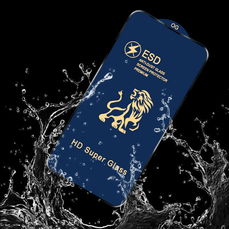 Imagem -03 - Vidro Temperado Anti Poeira para Iphone Protetor de Tela Cheia Esd 16 15 14 Pro Max 13 12 11 xr xs Max Se2 6s Mais 100 Peças