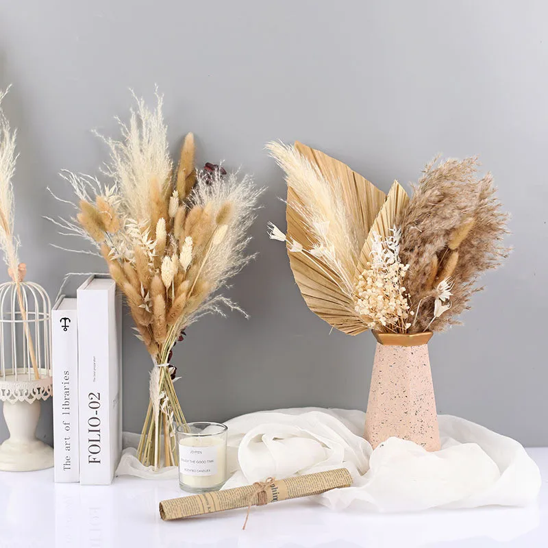 

Natural Pampas Grass Dried Reed Flower Arrangement For Modern Home Wedding Dekoration Christmas Party Backdrops