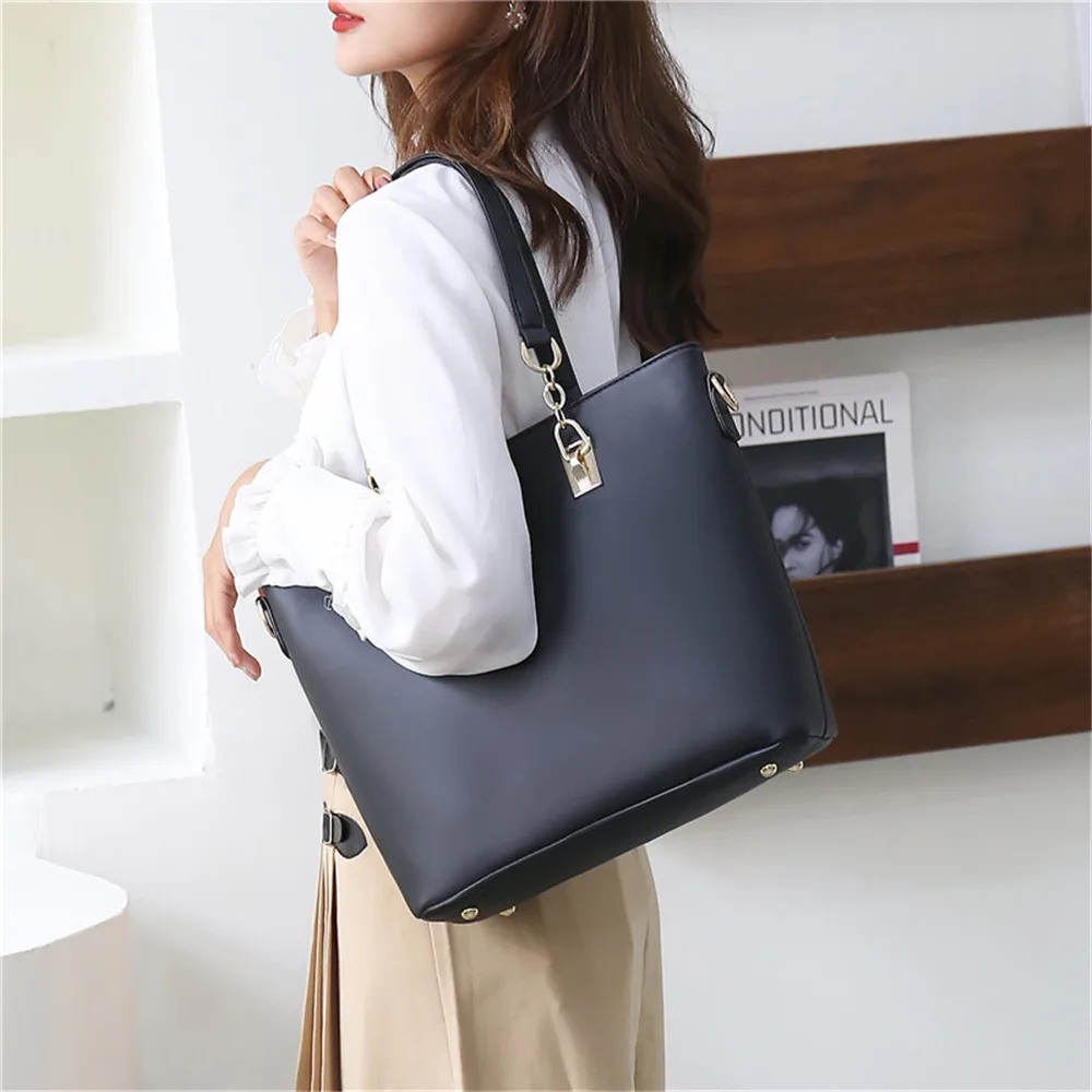 Composite Bags Design Ladies Shoulder Bag Letter Solid Color Luxury Women Wallet High Quality Leather Fashion Women\'s Handbags