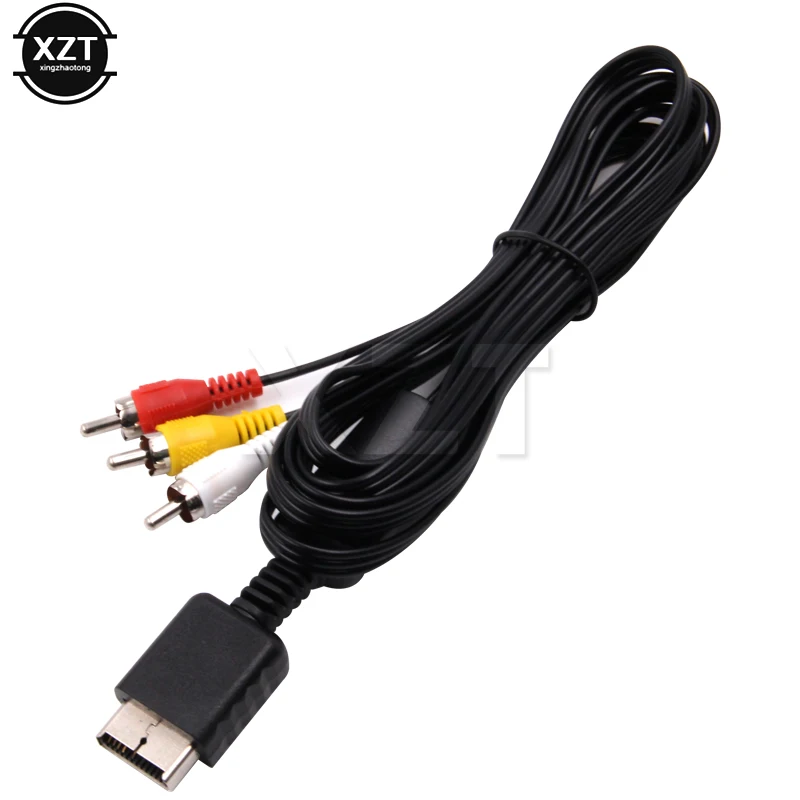 Universal 1.8 M RCA TV 3RCA Adapter Cable AV Cable Audio Video Cable for Sony Playstation 2 3 PS2 PS3 Multimedia